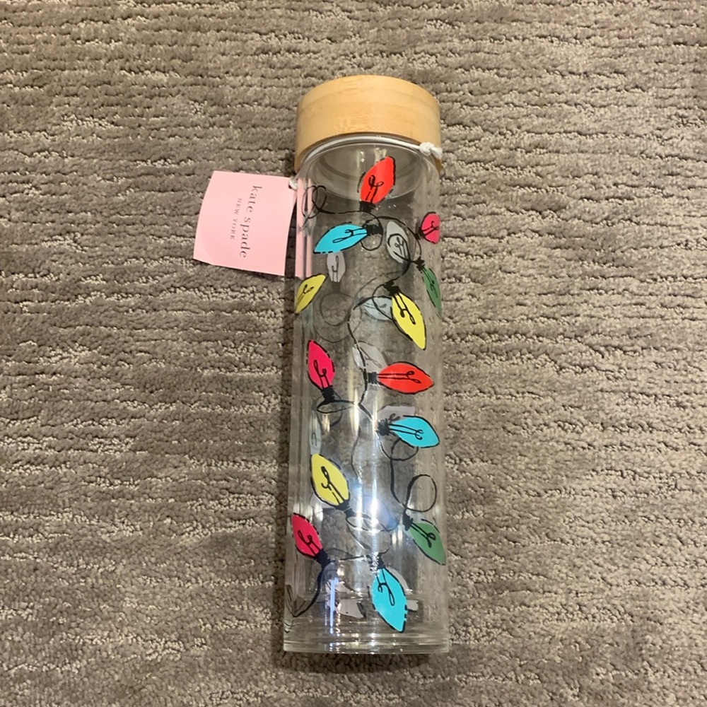 Kate Spade and Lenox Glass Christmas Light Tumbler NWT - Picture 2 of 7